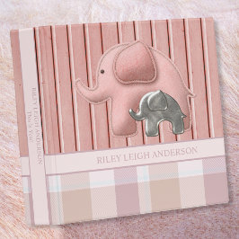 Flicka Binder | Rosa Elephant Play