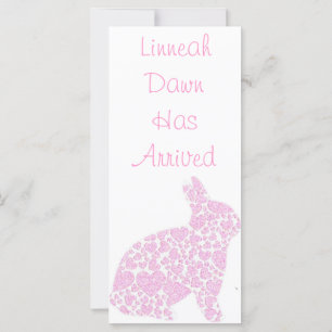 Flicka Birth Announcement Bookmark Keepsakes