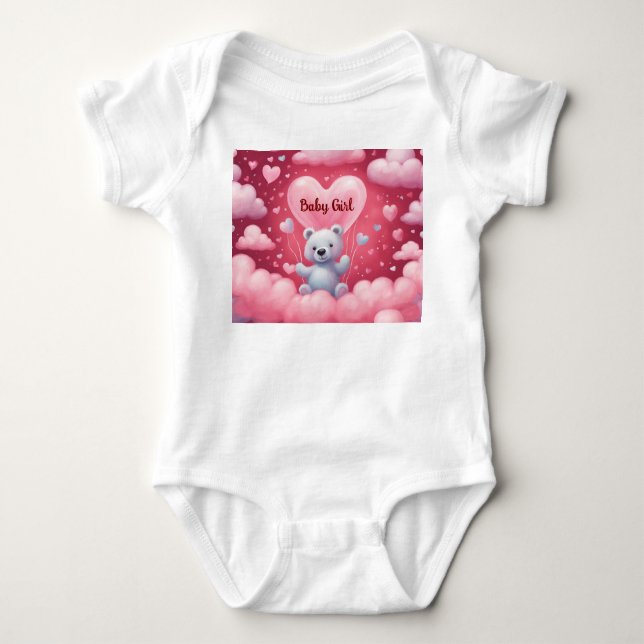 Flicka Bodykostymer T Shirt (Framsida)