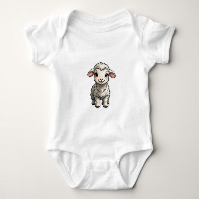 Flicka Bodywear tecknad T Shirt (Framsida)
