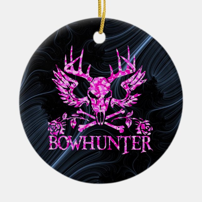 FLICKA BOWHUNTER JULGRANSPRYDNAD KERAMIK (Framsidan)