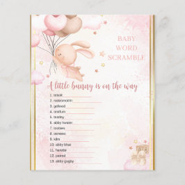 Flicka Bunny Baby Shower Game