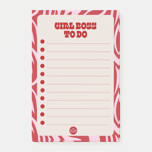 Flicka chef_to-do-lista post-it block (Framsida)