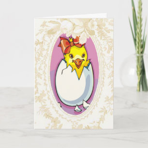 Flicka Chick Påsk-kort Helgkort