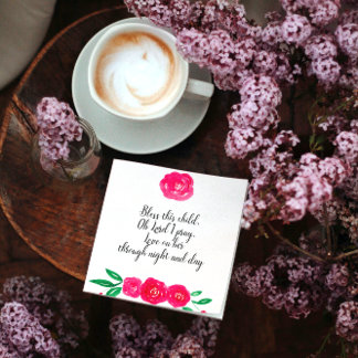 Flicka Christening Pappersservett