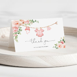 Flicka Clothesline Tack Kort