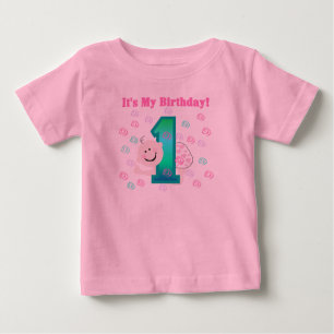 Flicka Det är min första födelsedag T-shirt