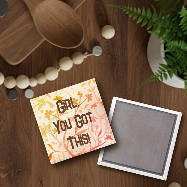 Flicka dig Har Personligen Inspirief Magnet (Skapare uppladdad)