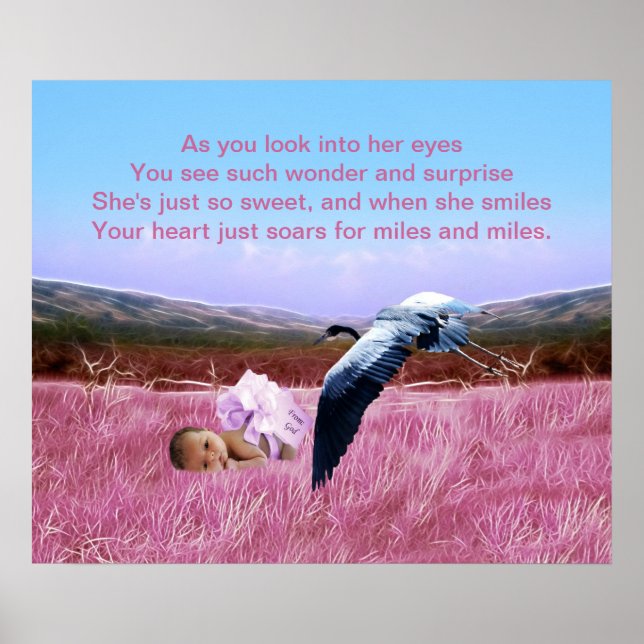 Flicka dikt poster (Framsidan)