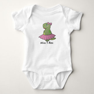 Flicka Dinosaur Miss T-Rex Bodykostym Tee Shirt