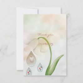 Flicka droplets design tack kort