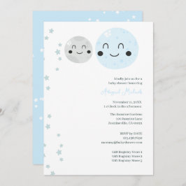 Flicka-dusch för ljus- och Grått-planeter Inbjudningar