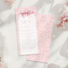 Flicka-dusch för Rosa av Bow Damask Meny