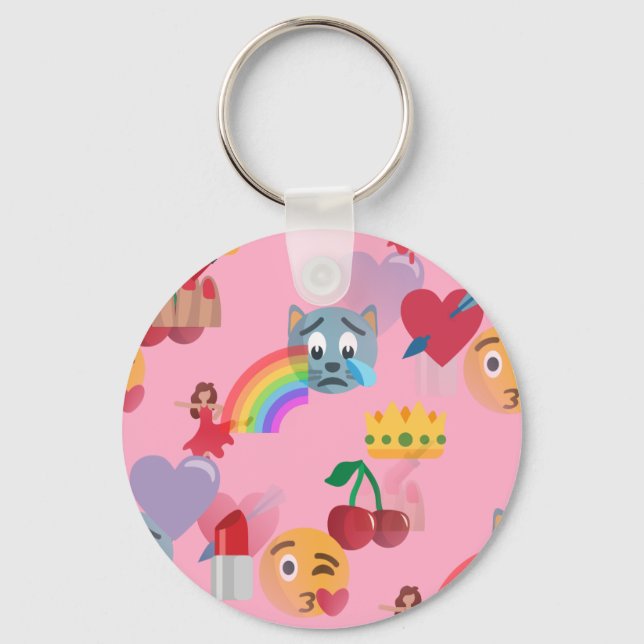 flicka emoji nyckelring (Framsida)