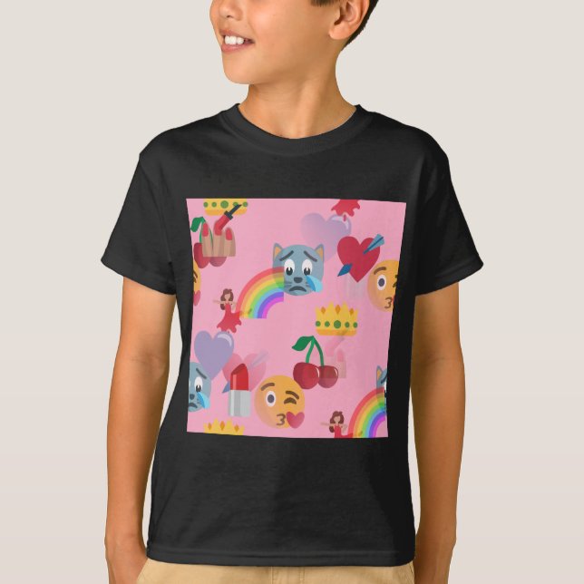 flicka emoji t shirt (Framsida)