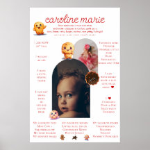 Flicka, en första milstolpe på födelsedagen