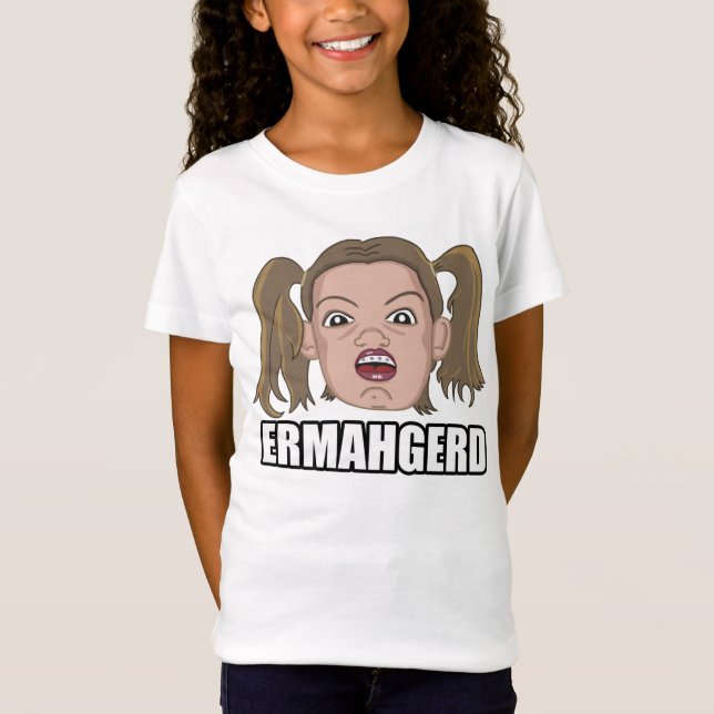 Flicka Ermahgerd T-tröja Tröja (Framsida)