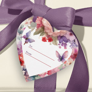 Flicka Fairy First Birthday Heart Gift Märkre Gåvor Etiketter