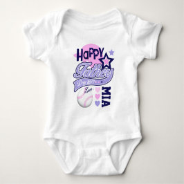 Flicka Fars dag Baseball Shirt Tee Shirt