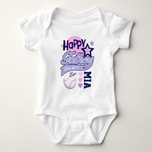 Flicka Fars dag Baseball Shirt Tee Shirt
