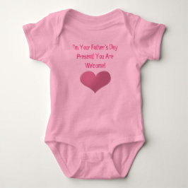 Flicka Fars dag Heart T-shirt
