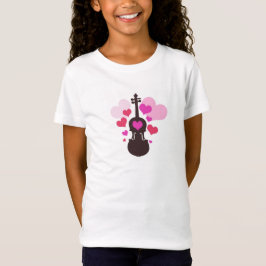 Flicka fiolT-tröja T Shirt