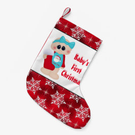 Flicka First jul-lagring Liten Julstrumpa