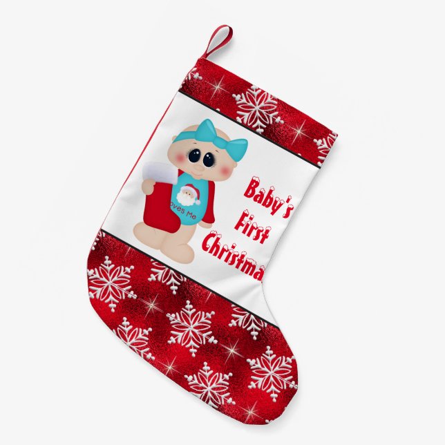 Flicka First jul-lagring Liten Julstrumpa (Framsidan (Hängande))