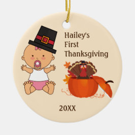 Flicka First Thanksgiving Ornament