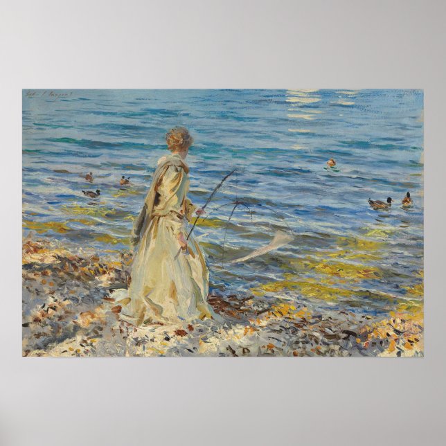 Flicka fiskar, Sargent 1913  Poster (Framsidan)