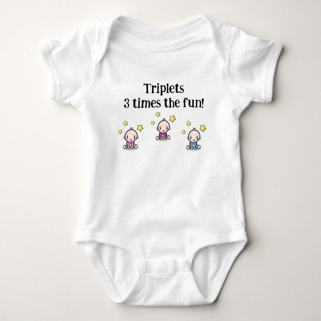Flicka Flicka Pojke Trillingar, Trillingpresent id T Shirt (Framsida)