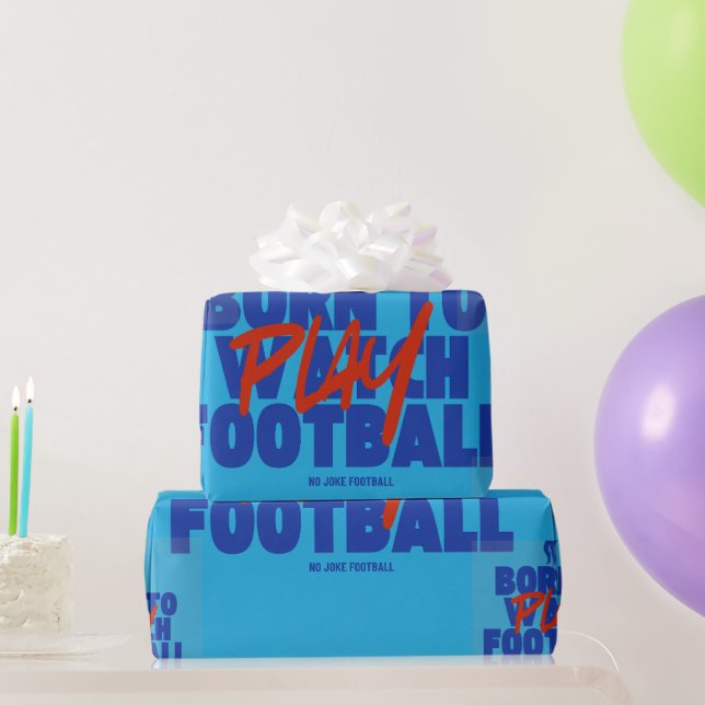 Flicka Född för att Spela Fotboll Presentpapper (Festgåvor)