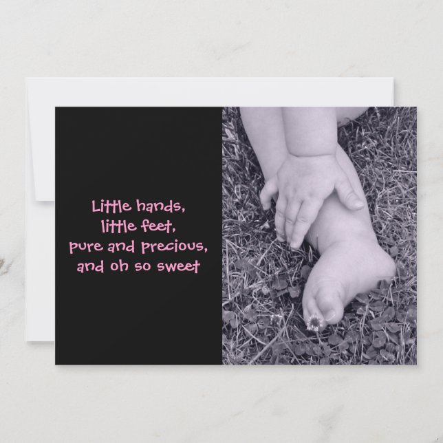 Flicka födelsedag meddelande (Framsida)