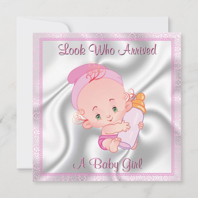 Flicka födelsedag meddelande (Framsida)