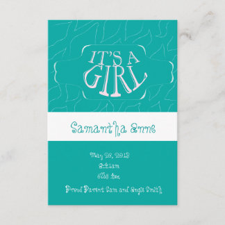 Flicka födelsedag meddelande