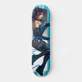 Flicka för Anime Sci-Fi Old School Skateboard Bräda 21,6 Cm