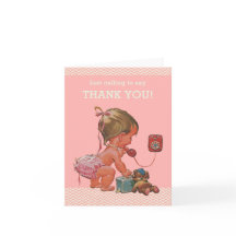 Flicka för att säga Tack Baby Shower