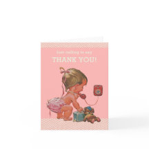 Flicka för att säga Tack Baby Shower