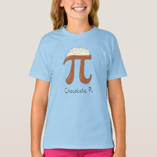 Flicka för barn för dag för Pi för Math för T Shirt
