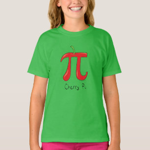 Flicka för barn för dag för Pi för Math för T Shirt