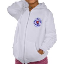 Flicka för fredkärlekmops Hoodie för vinande