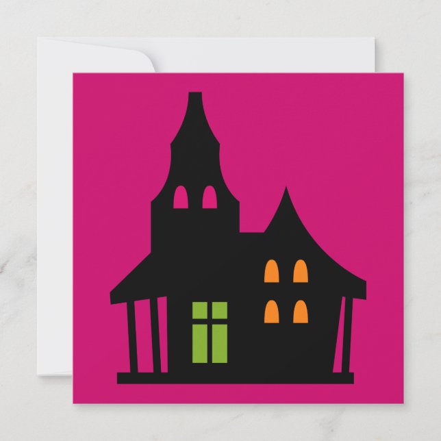 Flicka för häxa för Halloween födelsedag blond Inbjudningar (Framsida)