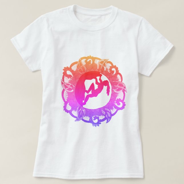 Flicka för stenklättringZen T-shirt (Design framsida)