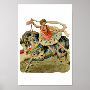 Flicka för vintagecirkusBallerina, Poster
