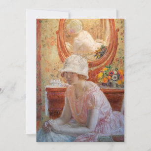 Flicka före Spegel Frederick Carl Frieseke