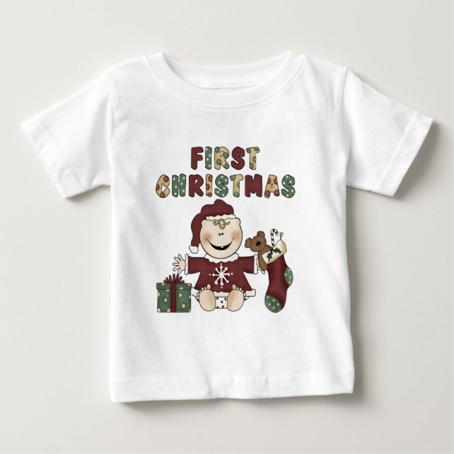 Flicka Första 1:a Jul Lov Tröja (Framsida)