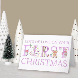 Flicka Första Personligen för jullurkor i  Helgkort