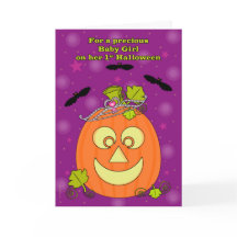 Flicka första Princess för Halloween pumpa