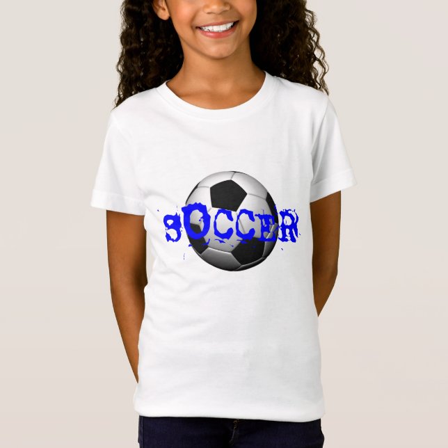 Flicka FOTBOLLutslagsplats Tee Shirt (Framsida)