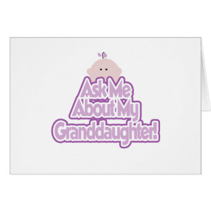 Flicka frågar om mina mordotterskjortor hälsningskort